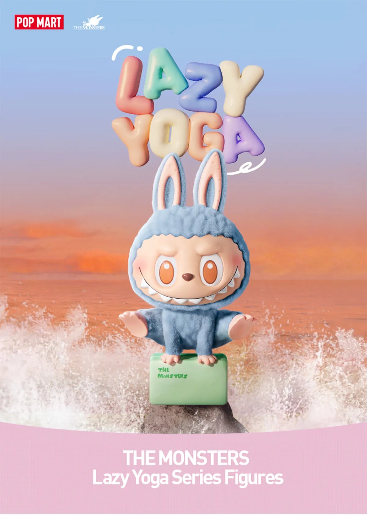 Labubu - The Monsters Lazy Yoga Series Figures Blind Box (1 Random Box)