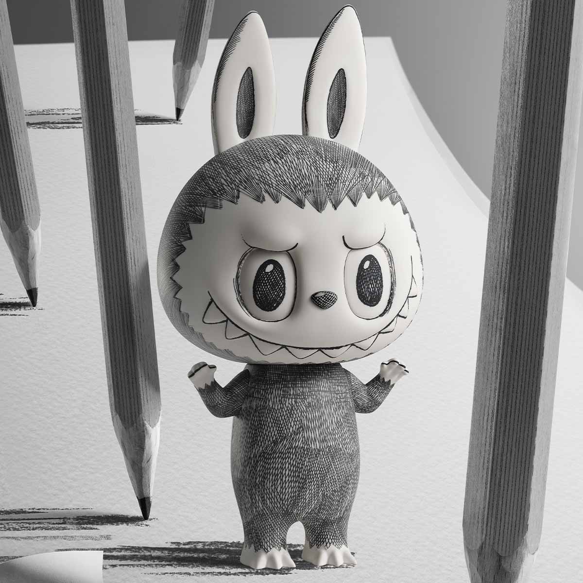 [pre order] MEGA LABUBU 1000% Sketch