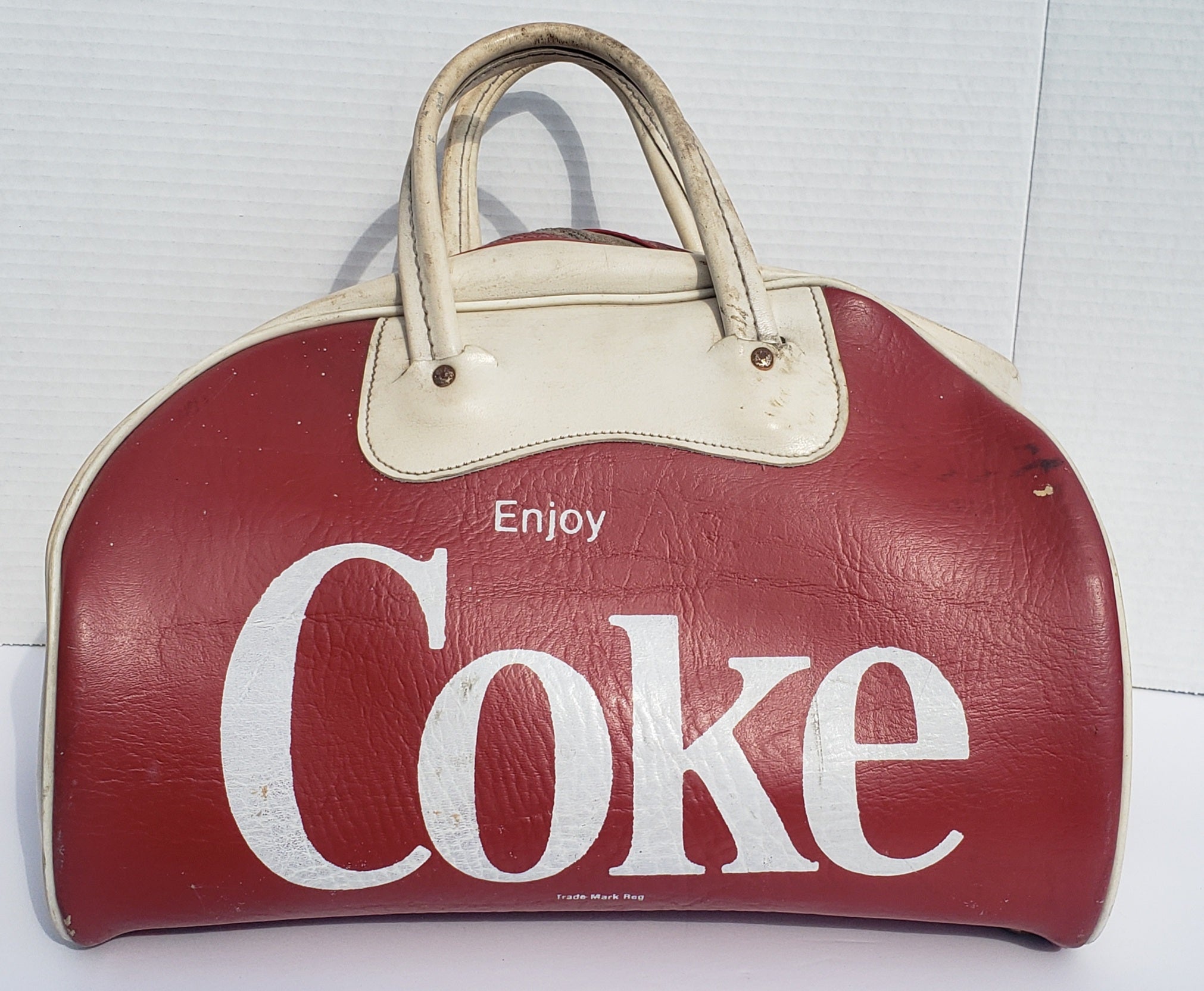 Enjoy Coke Vintage Leather Duffle Bag