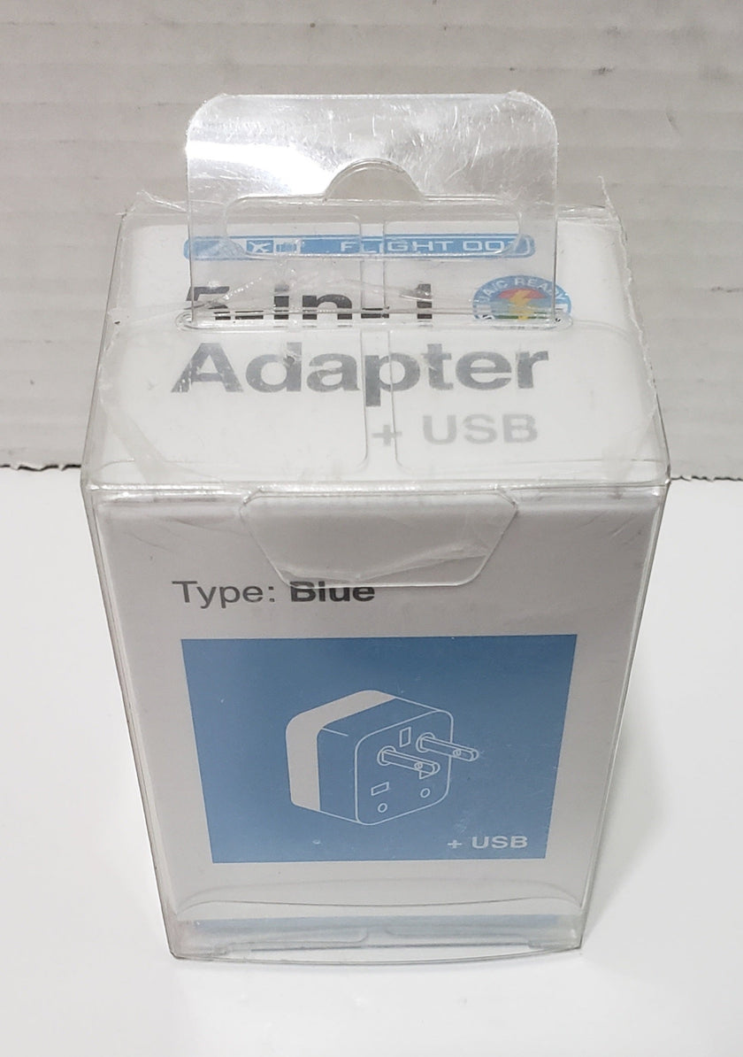 Flight 001 5-in-1 Color-Coded Universal Travel Adapter with 2 USB Ports