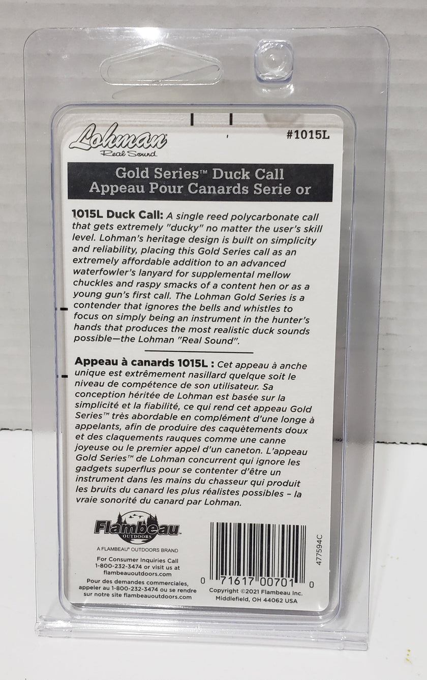 Lohman Gold Series Duck Call