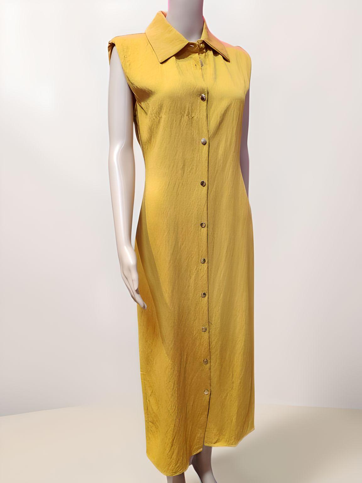 Sleeveless Shirt Dress