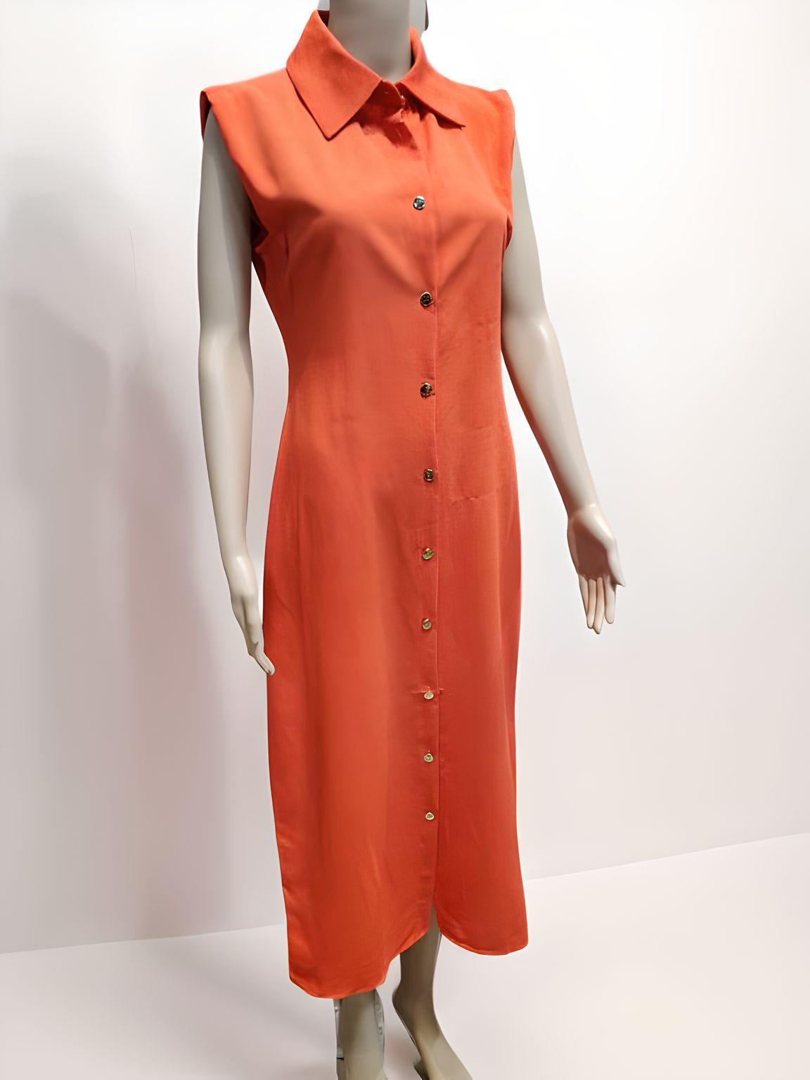 Sleeveless Shirt Dress