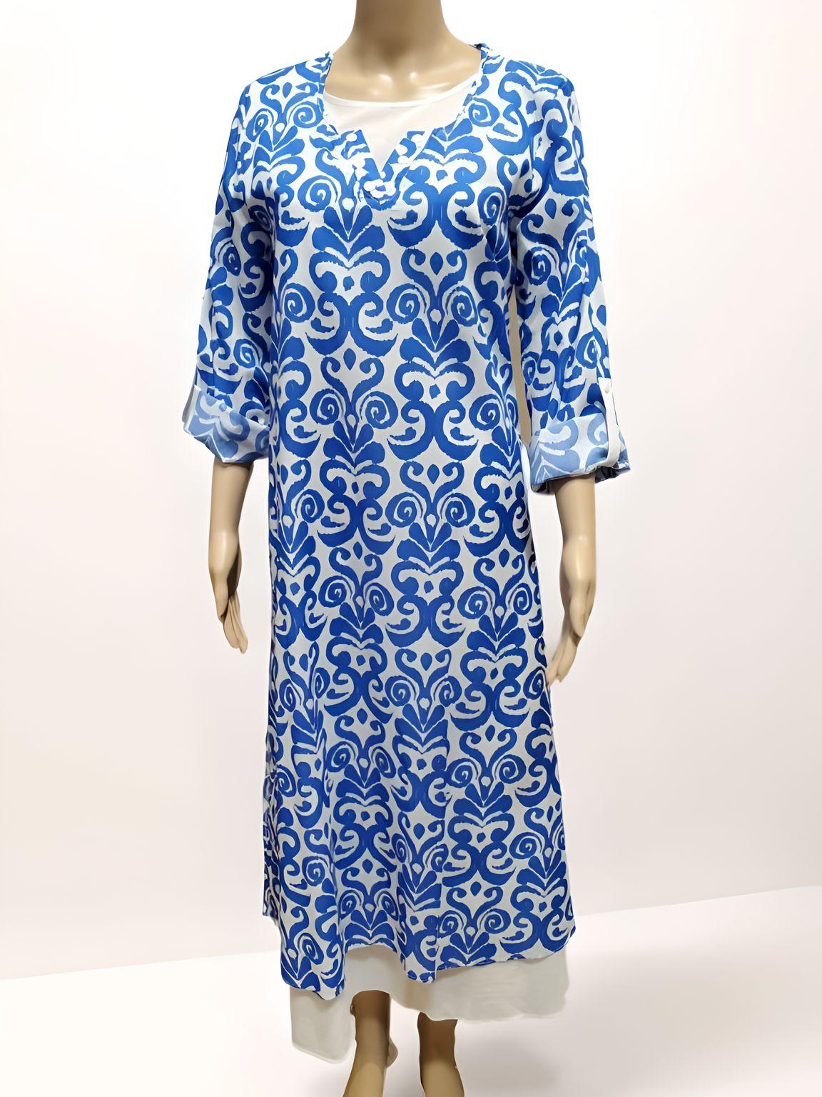 Printed Long Dress