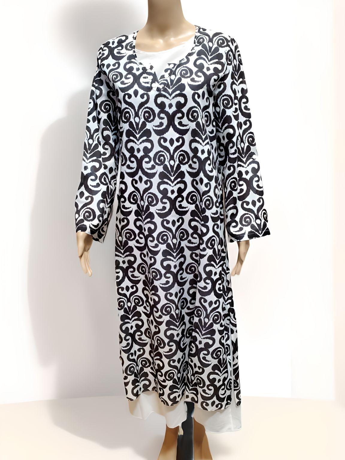 Printed Long Dress