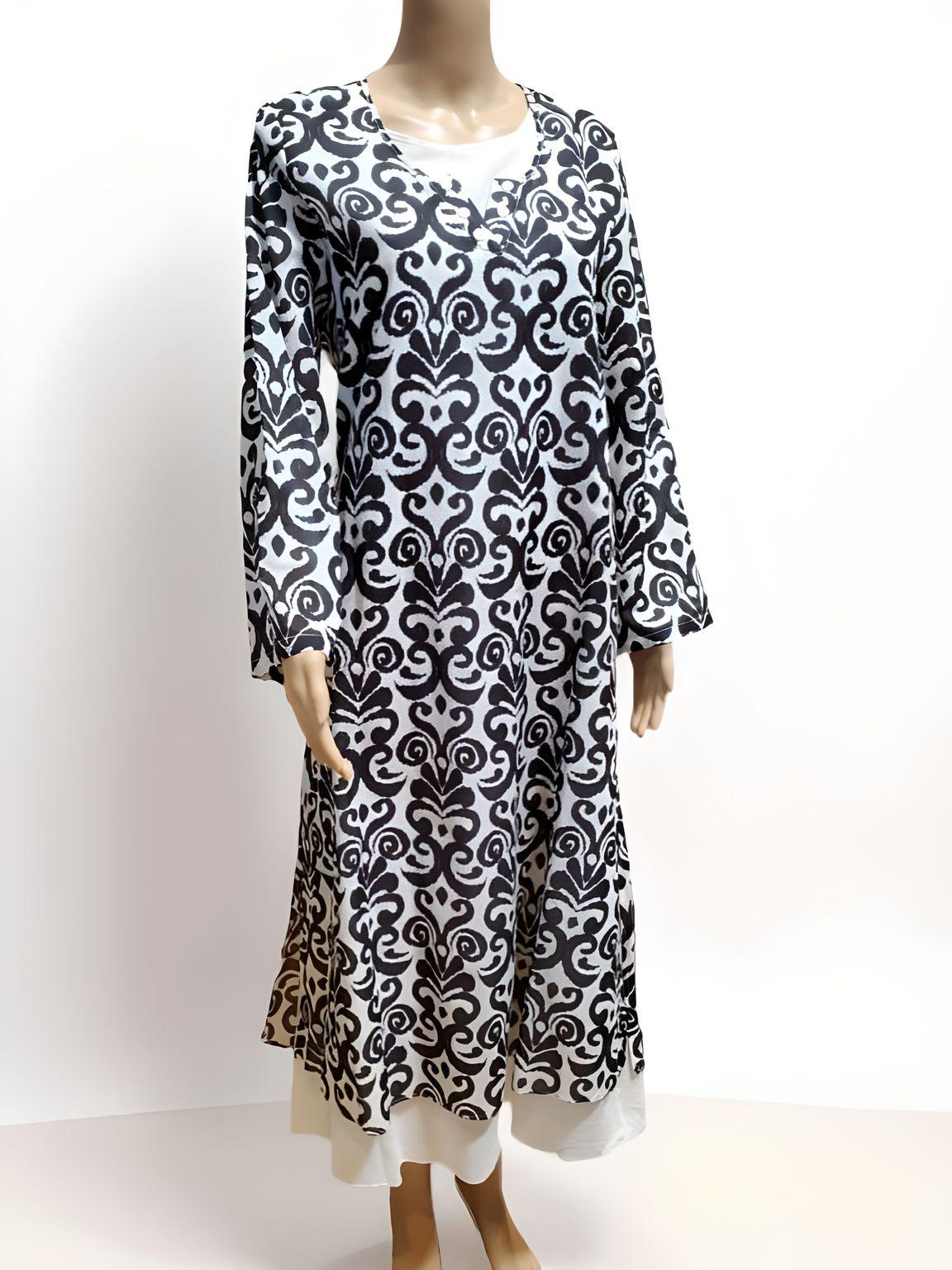 Printed Long Dress