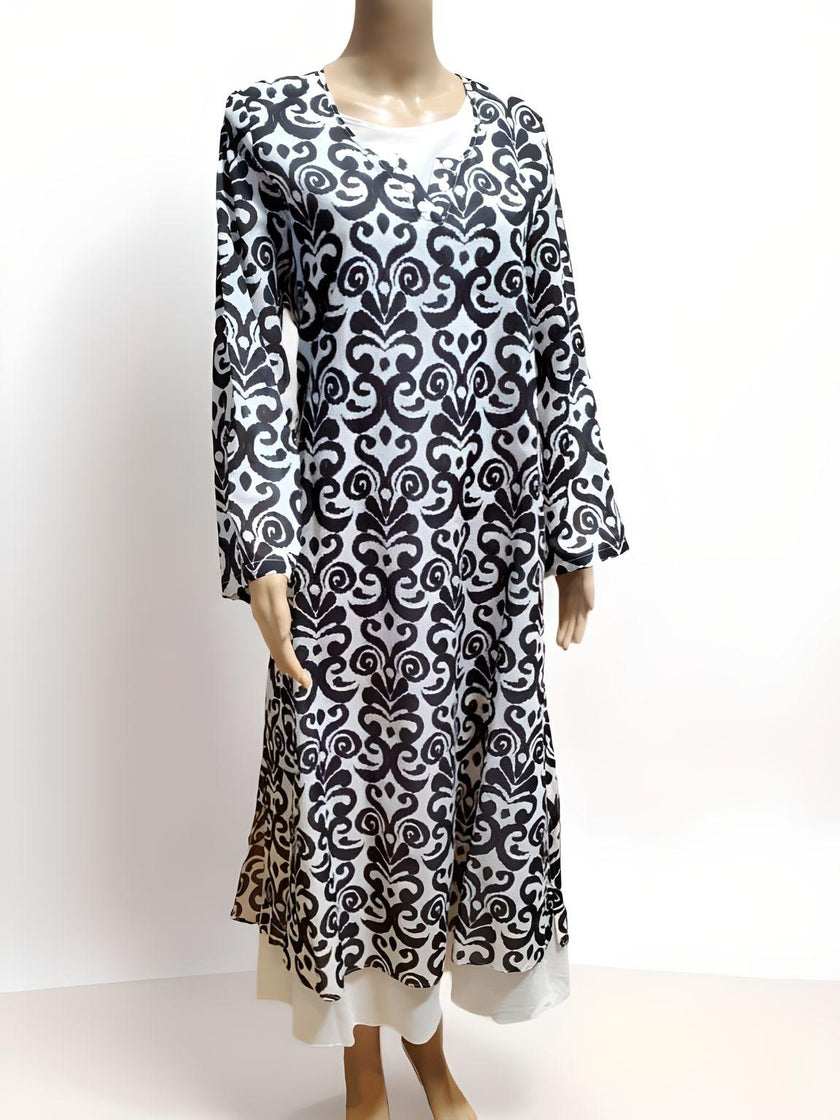 Printed Long Dress