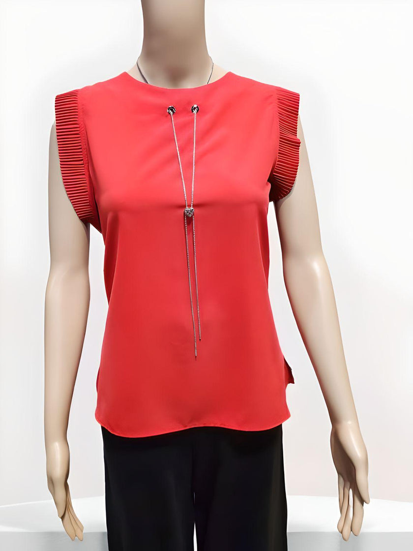 Sleeveless Top Neck Chain