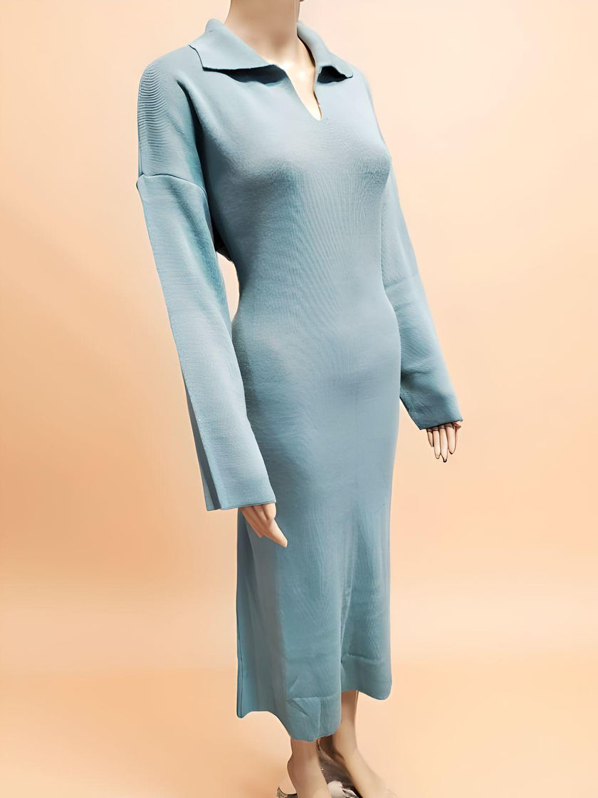 Collared Long Dress