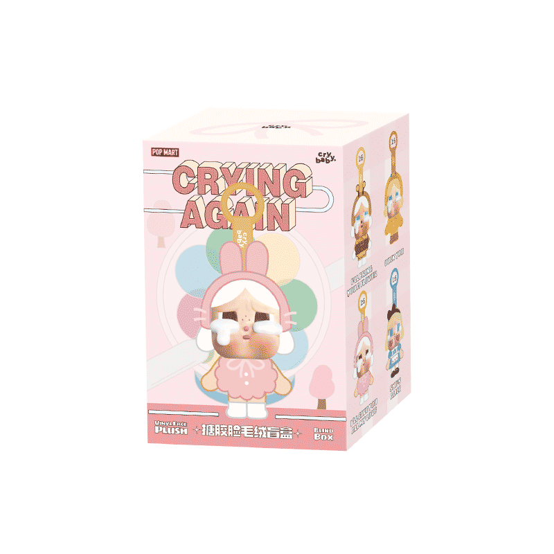 Pop Mart Cry Baby Crying Again Series-Vinyl Face Plush Blind Box (1 Random Box)
