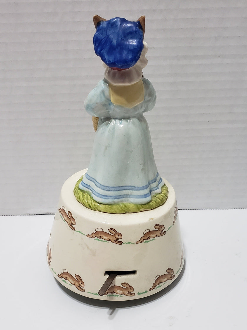 Royal Doulton Bunnykins Easter Music Box Figure - Vintage 1984 - Collectible