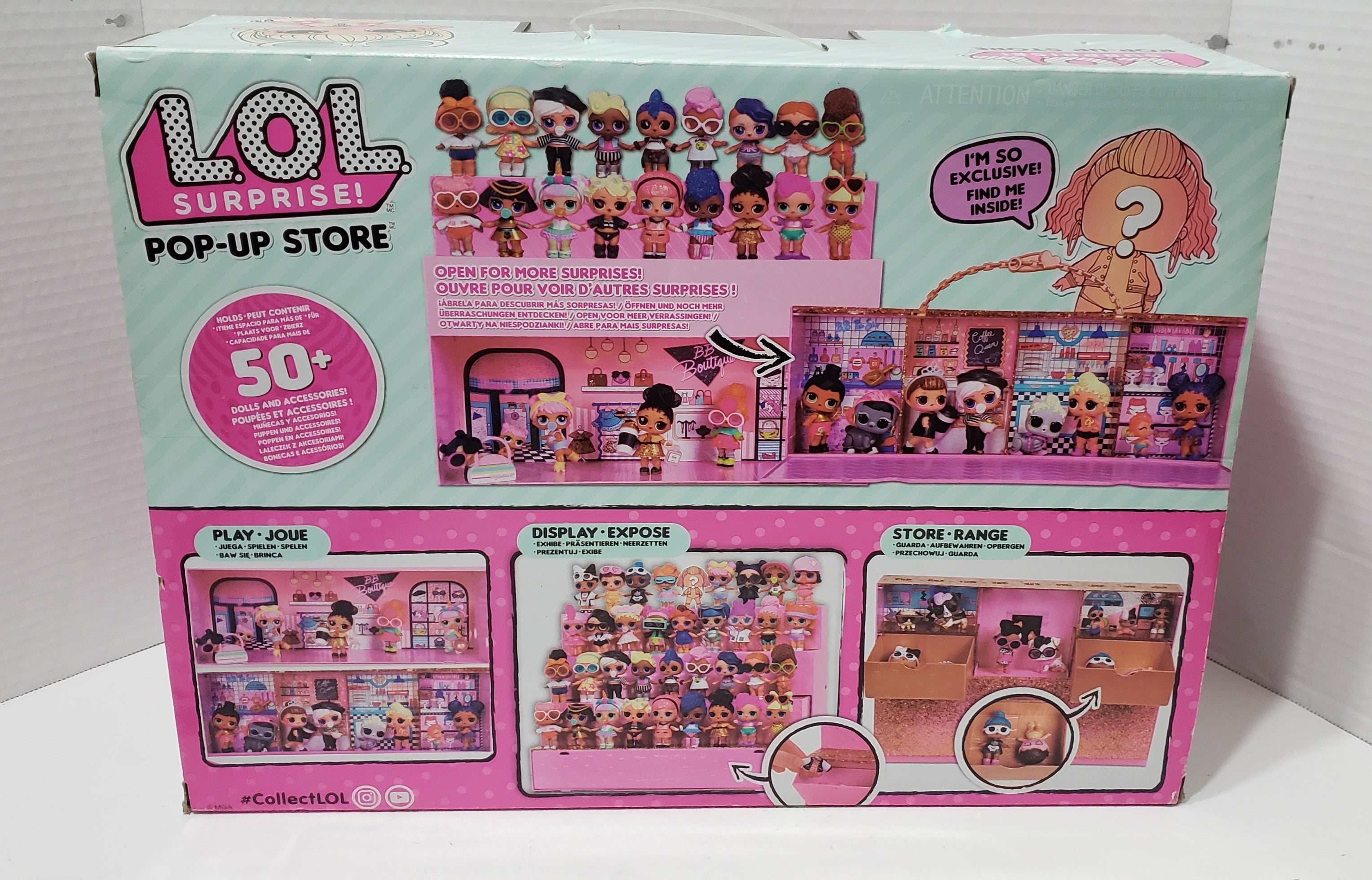 L.O.L. Surprise Pop-Up Store Display & Play with 1 Exclusive Doll - RARE