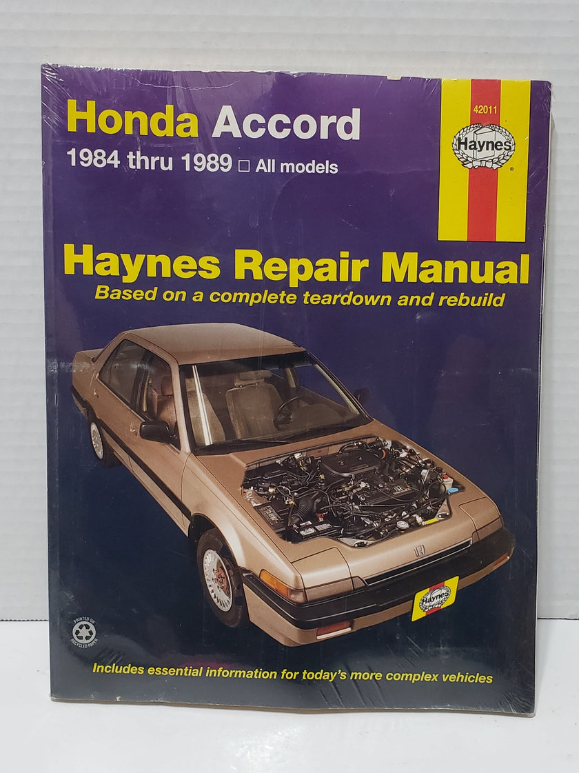 Haynes Repair Manual - Honda Accord 1984-1989