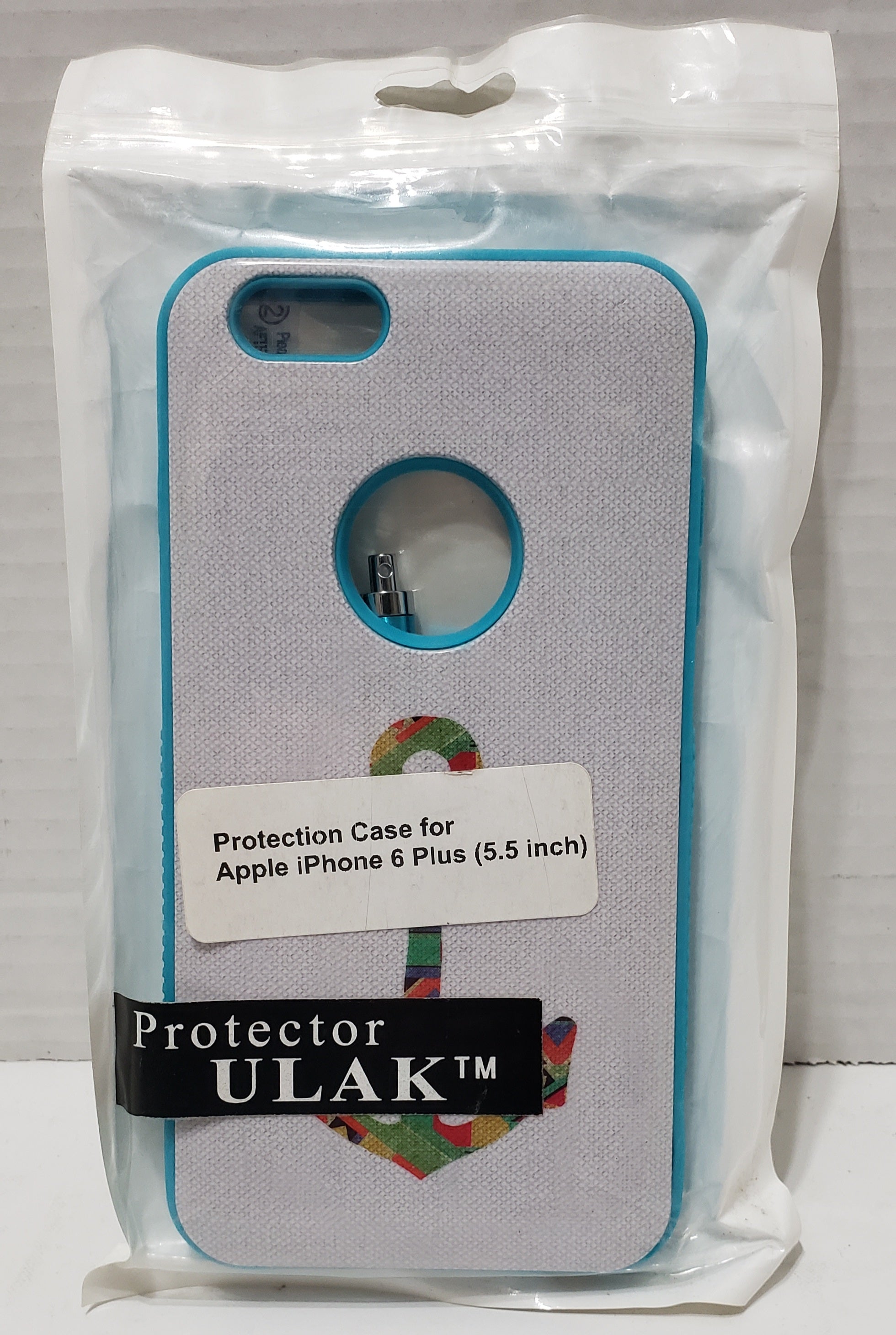 iPhone 6 Plus Phone Case - Boat Anchor - Teal/White