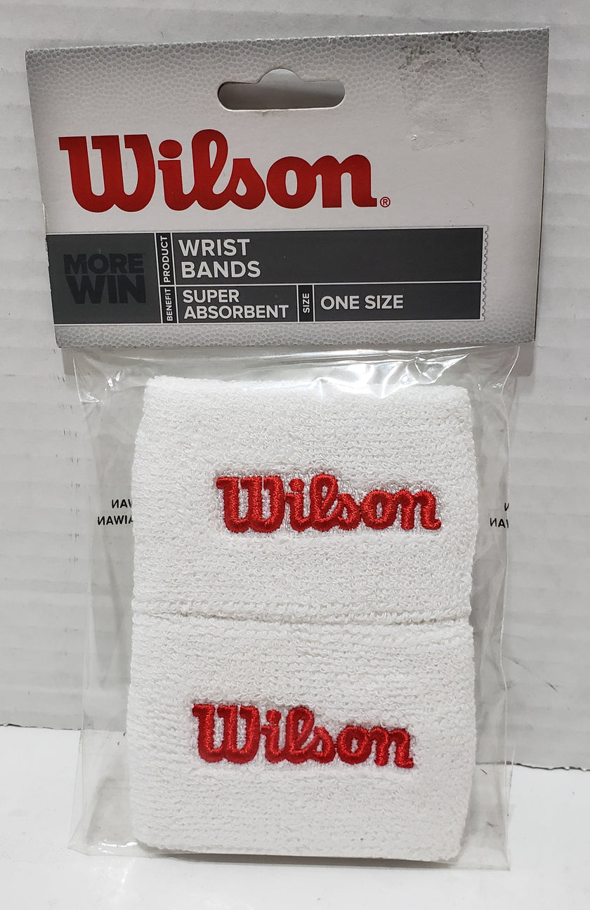 Wilson Wrist Bands - White