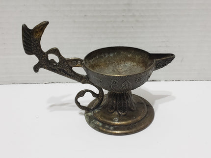Antique Brass Oil Lamp/Incense Holder/Decanter/Candle Holder - 1950s