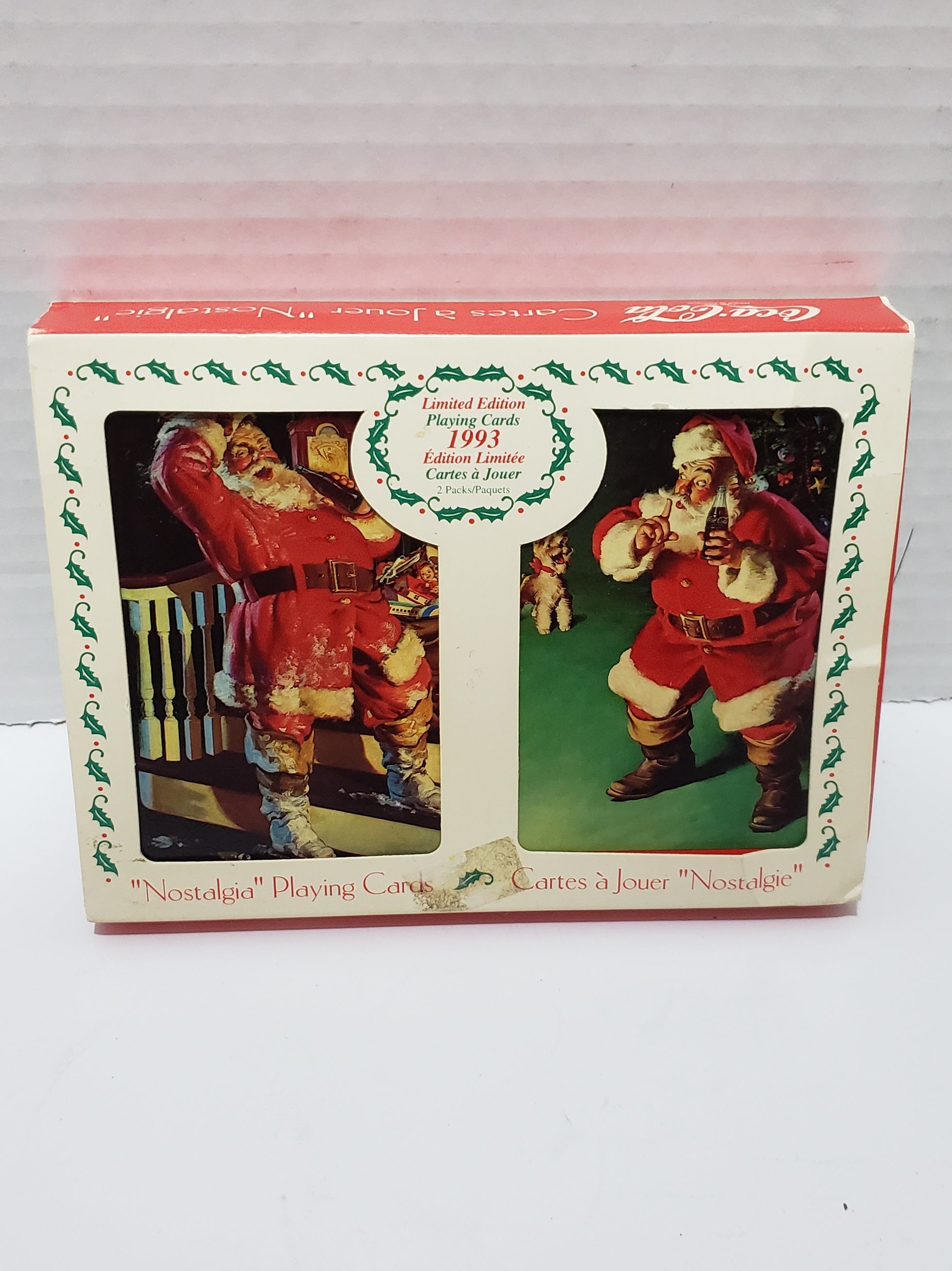 Coca-Cola Christmas Nostalgia Playing Cards, Limited Edition - 1993