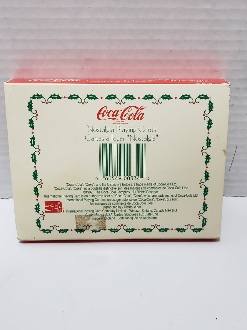 Coca-Cola Christmas Nostalgia Playing Cards, Limited Edition - 1993