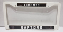 Toronto Raptors License Plate Frames, White, Authentic NBA
