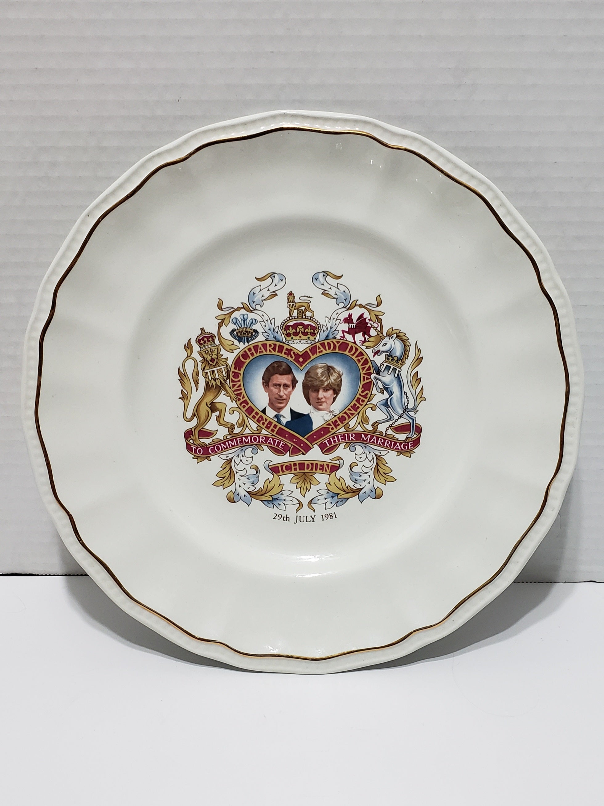 Prince Charles & Princess Diana Plate, Enoch Wedgwood - 10