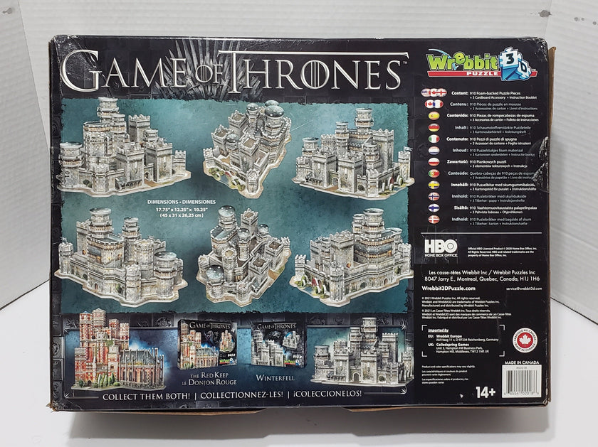 Game Of Thrones: Winterfell - 3D Puzzle