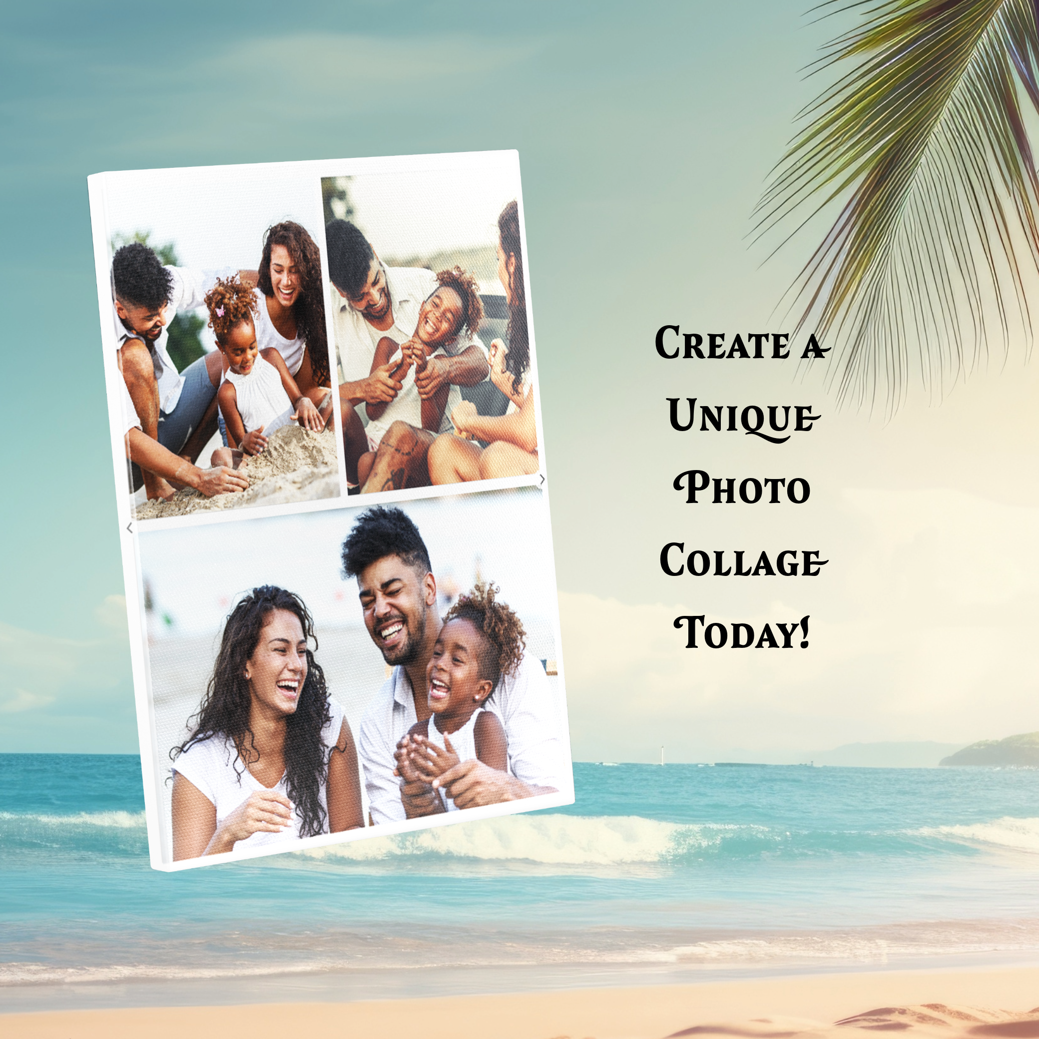 16″X20″ Collage Canvas Photo 3 Block #220