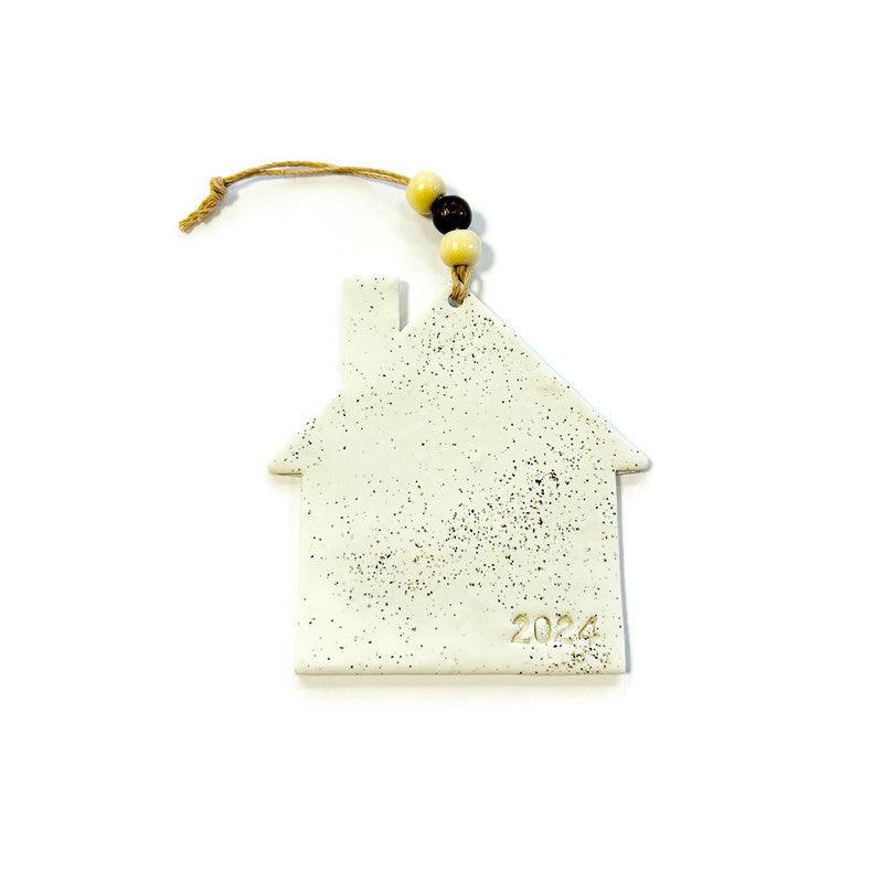 2025 New Home Christmas Ornament Handmade from Clay & Nova Scotia Beach Sand