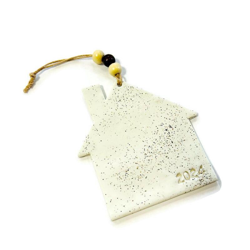 2025 New Home Christmas Ornament Handmade from Clay & Nova Scotia Beach Sand