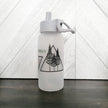 Saskatchewan Triangle Frosted Glass Water Bottle