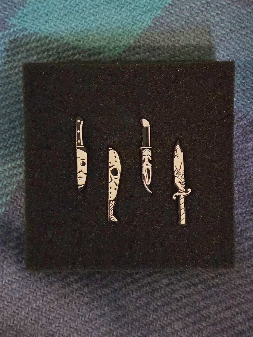 Horror Movie 4-Piece Pin Set
