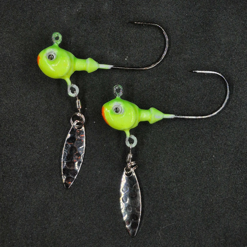 🍁Big Sky Cyclone 1/2oz Hecla Hammer Jigs w/Flasher