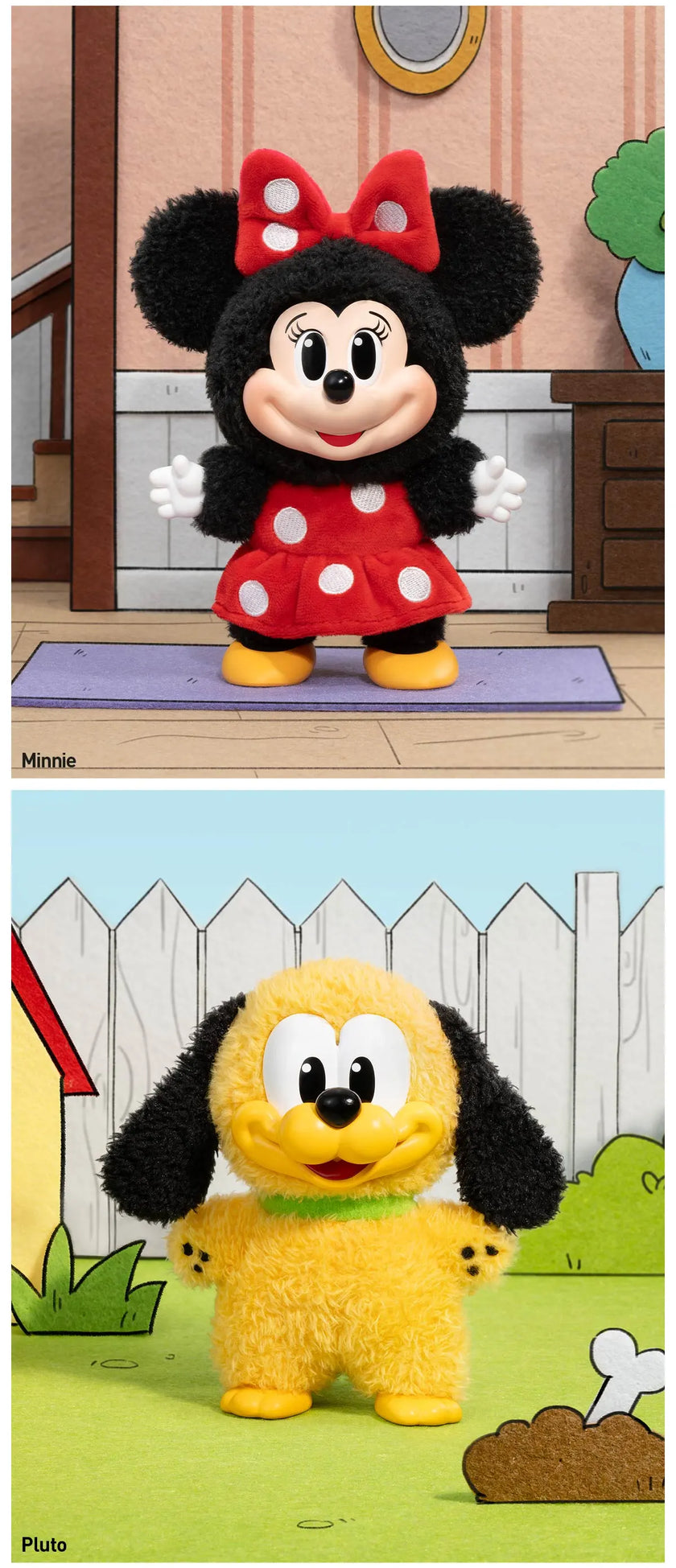 Mickey Family Cute Together Keychain Series Figures