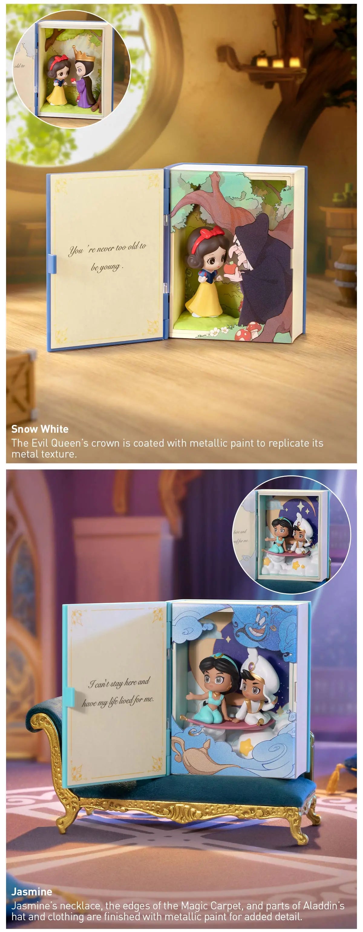 Pop Mart Disney Princess's Fairy Tales Series Scene Sets Blind Box (1 Random Box)