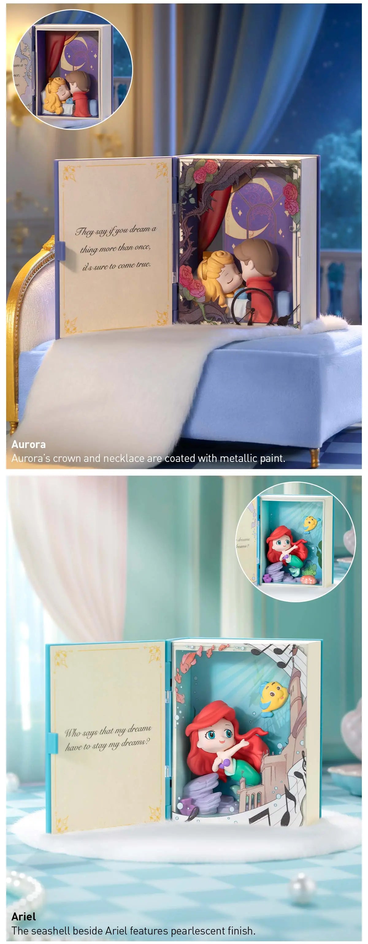 Pop Mart Disney Princess's Fairy Tales Series Scene Sets Blind Box (1 Random Box)