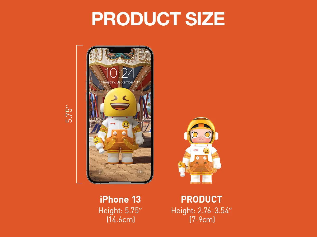 Pop Mart Mega Space Molly 100% x Emoji Series Blind Box (1 Random Box)