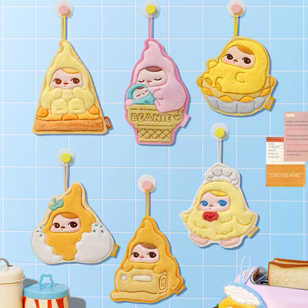 [pre order] PUCKY Egg Beanie Series-Hand Towel Blind Box