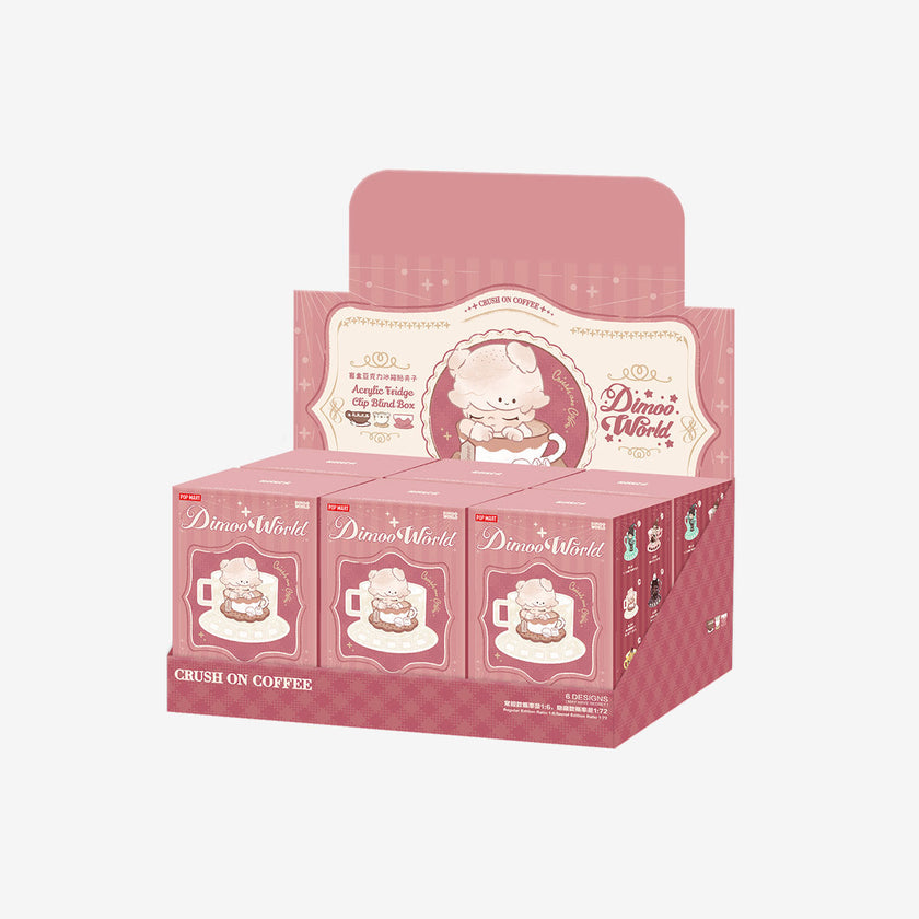 [pre order] DIMOO Crush on Coffee Series-Acrylic Fridge Magnet Clip Blind Box
