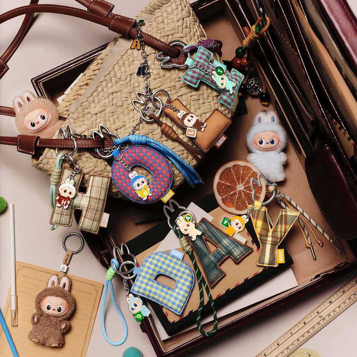 [pre order] THE MONSTERS Pin for Love Series- Letter Pendant Blind Box (N-Z)