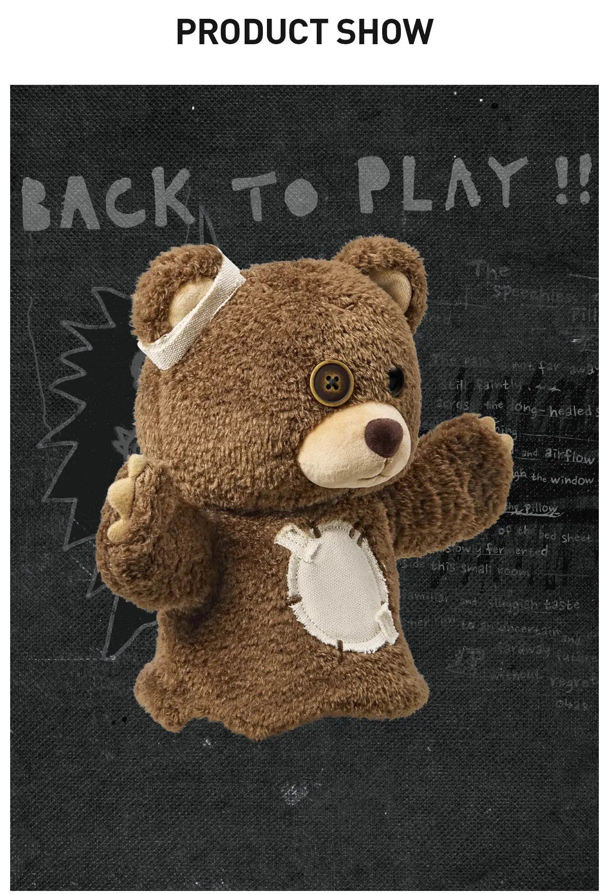 [pre order] Hirono Bear Plush Hand Puppet