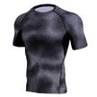 Men’s Gym Compression Shirt – Short Sleeve Workout Training & MMA BJJ Rash Guard