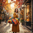 Vibrant Floral Illustration Weekender Bag | Colorful Tropical Flower Large Tote Bag