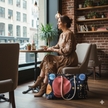 Colorful Bubbles Pattern Weekender Bag | Abstract Dot Galaxy, Large Tote Bag