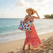 Mixed Berries Pattern Weekender Bag | Strawberries Blueberries Blackberries, Large Tote Bag