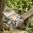Tropical Leaf Woven Blanket — Boho Botanical Throw for Sofa & Bed