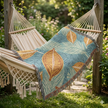 Tropical Leaf Woven Blanket — Cozy Decorative Throw for Living Room & Patio
