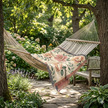 Floral Woven Blanket — Vintage Botanical Throw Blanket