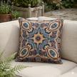 Bohemian Woven Pillow – Mosaic Medallion Decorative Throw Pillow
