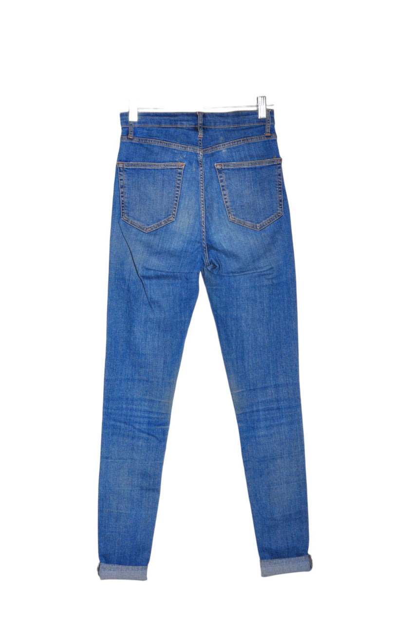 TOPSHOP Women Straight-Legged Jeans Regular fit in Blue - 28
