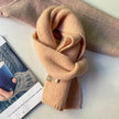 Women's Sweet Version Fleece Solid Scarf Autumn And Winter