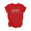 202 Washington D.C. USA Area Code City Skyline Gift - Unisex T-Shirt - Inspired X
